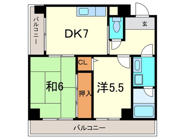 アモル甲東園の物件間取画像